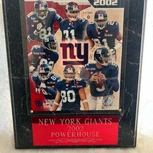 New York Giants 2002 Powerhouse Plaque - Blue & Red
